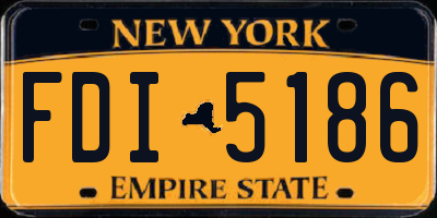 NY license plate FDI5186