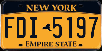 NY license plate FDI5197