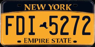 NY license plate FDI5272