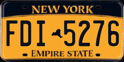 NY license plate FDI5276