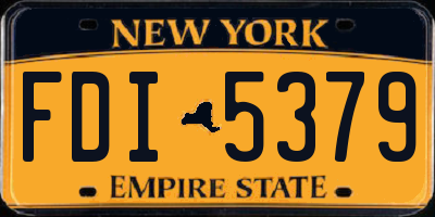 NY license plate FDI5379