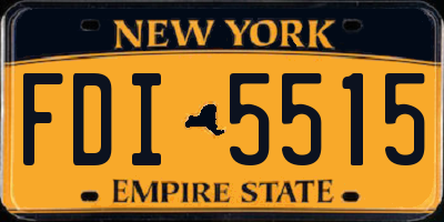 NY license plate FDI5515