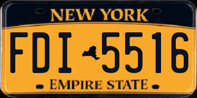 NY license plate FDI5516