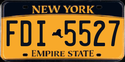 NY license plate FDI5527