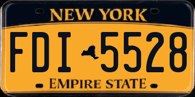 NY license plate FDI5528