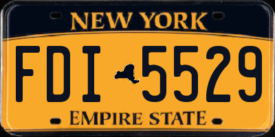 NY license plate FDI5529