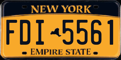 NY license plate FDI5561
