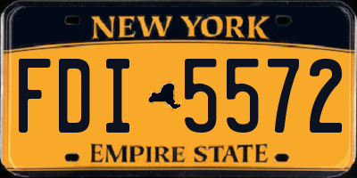 NY license plate FDI5572