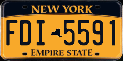 NY license plate FDI5591