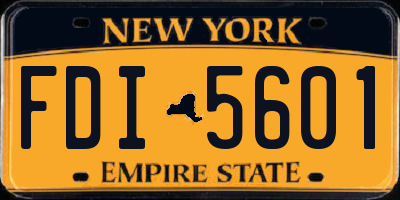 NY license plate FDI5601