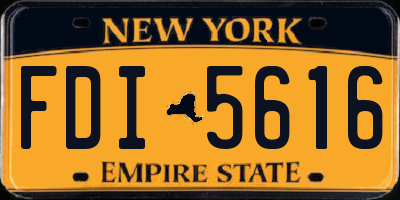 NY license plate FDI5616