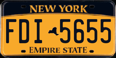 NY license plate FDI5655