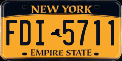 NY license plate FDI5711