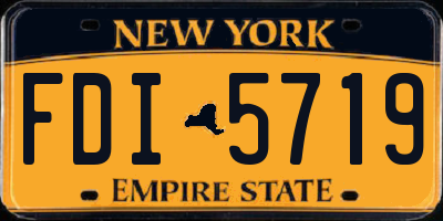 NY license plate FDI5719