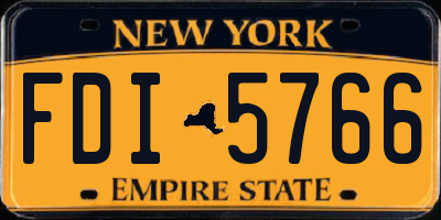 NY license plate FDI5766