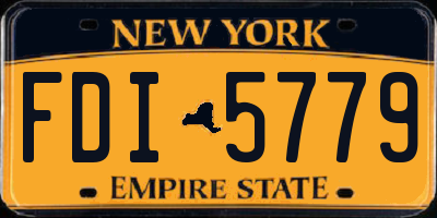 NY license plate FDI5779
