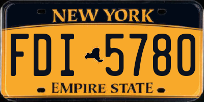 NY license plate FDI5780