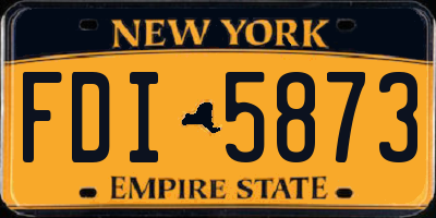 NY license plate FDI5873