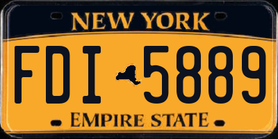 NY license plate FDI5889