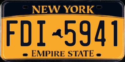 NY license plate FDI5941