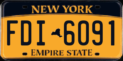 NY license plate FDI6091