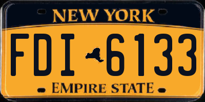 NY license plate FDI6133