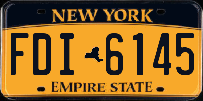 NY license plate FDI6145