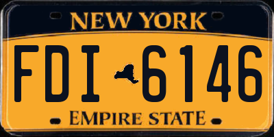 NY license plate FDI6146
