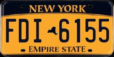 NY license plate FDI6155