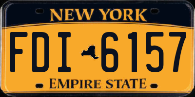 NY license plate FDI6157