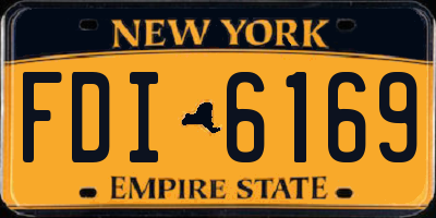 NY license plate FDI6169