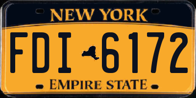 NY license plate FDI6172
