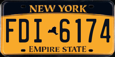 NY license plate FDI6174