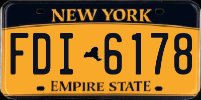 NY license plate FDI6178