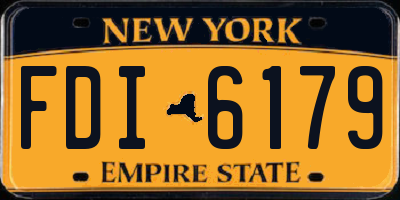 NY license plate FDI6179