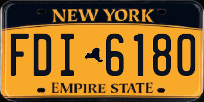 NY license plate FDI6180