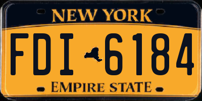 NY license plate FDI6184