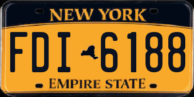 NY license plate FDI6188