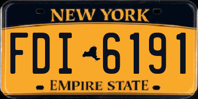 NY license plate FDI6191