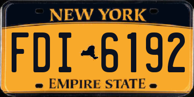 NY license plate FDI6192