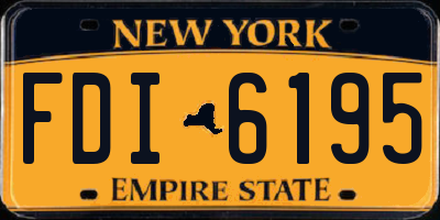 NY license plate FDI6195