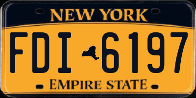 NY license plate FDI6197