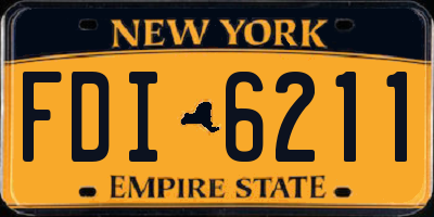 NY license plate FDI6211