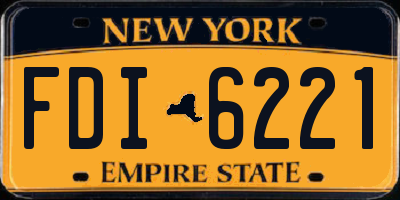 NY license plate FDI6221