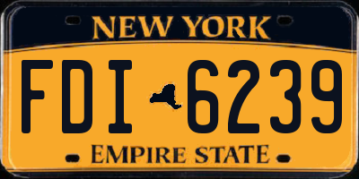 NY license plate FDI6239