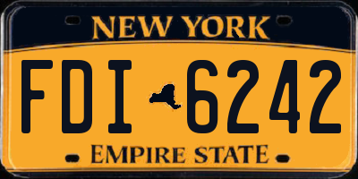 NY license plate FDI6242