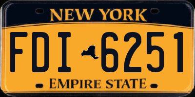 NY license plate FDI6251