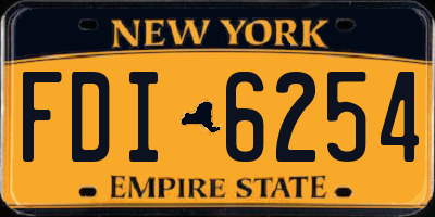 NY license plate FDI6254