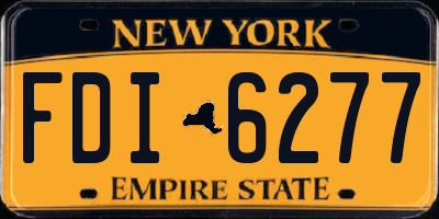 NY license plate FDI6277
