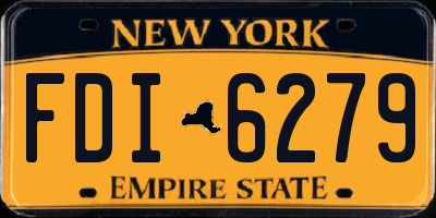 NY license plate FDI6279